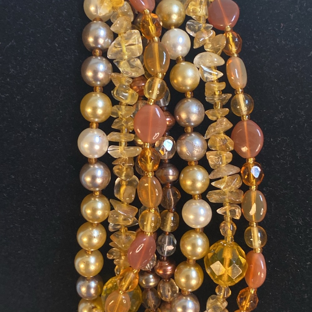 Joan Rivers Czech Glass Faux Pearls Multi Stand Necklace - Picture 6 of 17